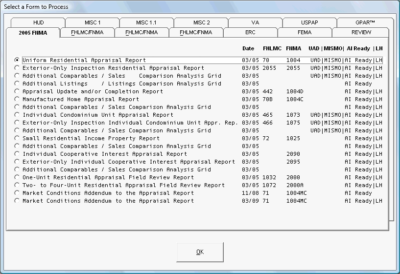Select a Form UAD.gif (26517 bytes)